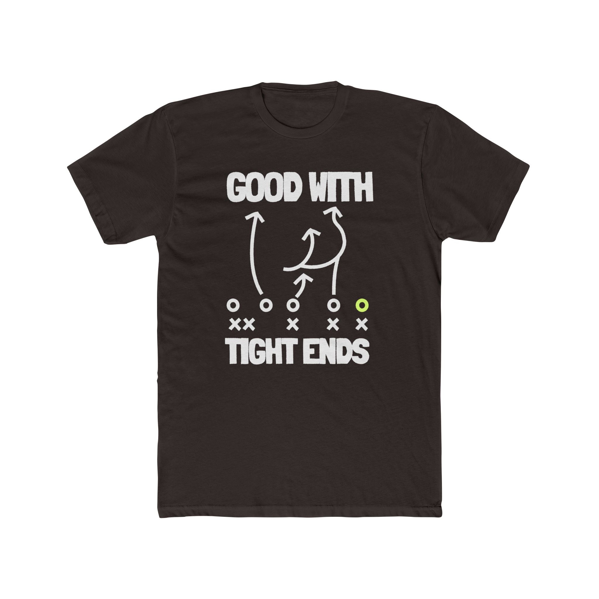 GOOD WITH TIGHT ENDS, football position double entendre
