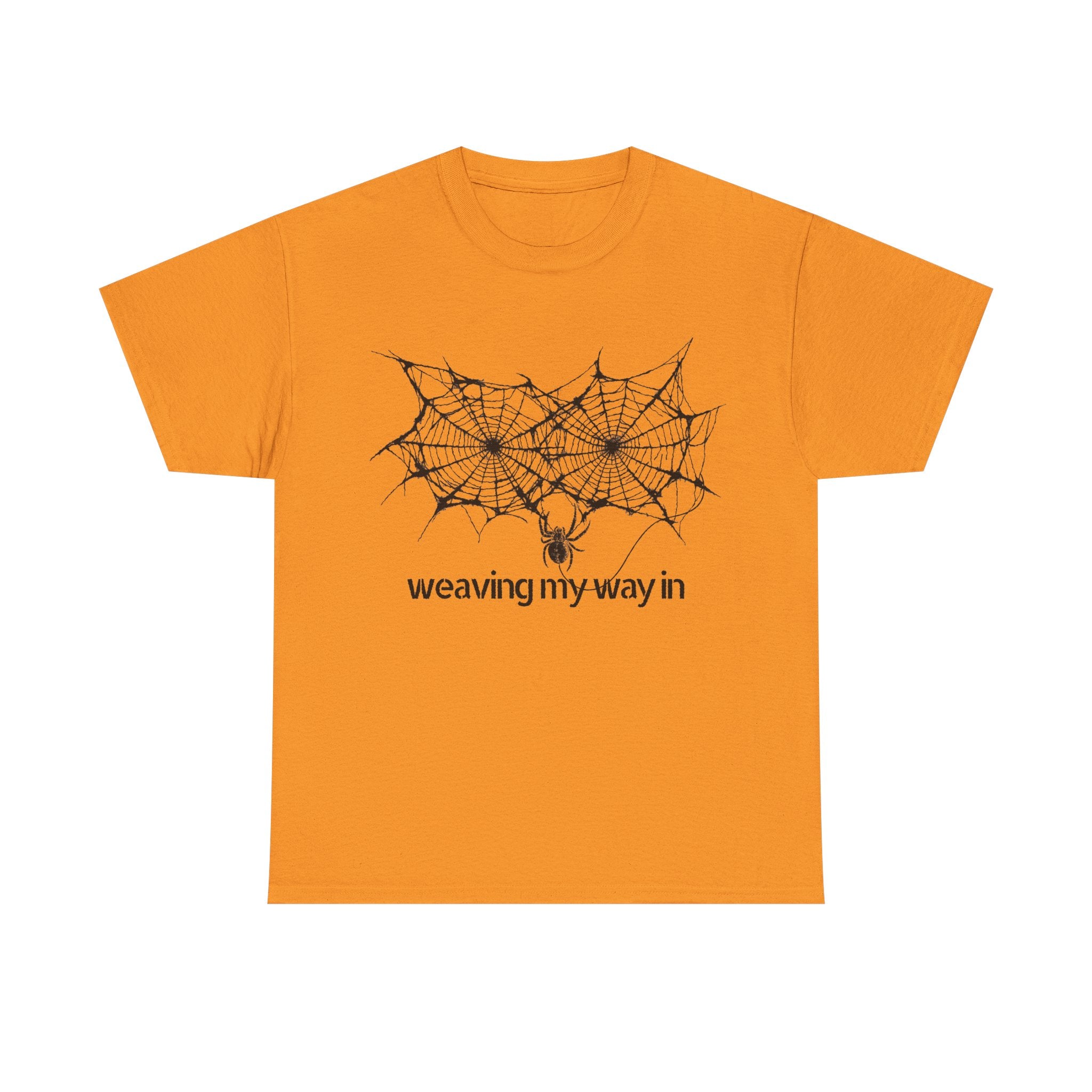 weaving my way in, spider