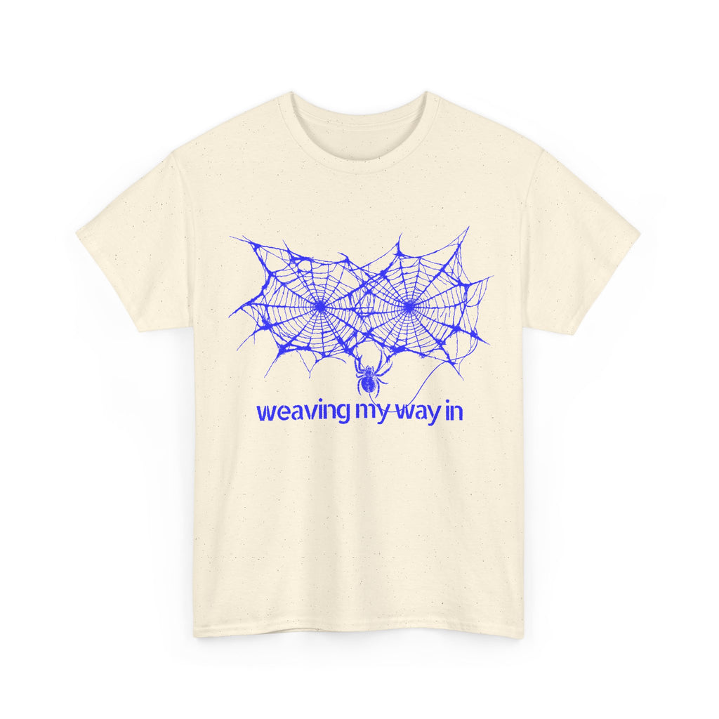 weaving my way in, spider